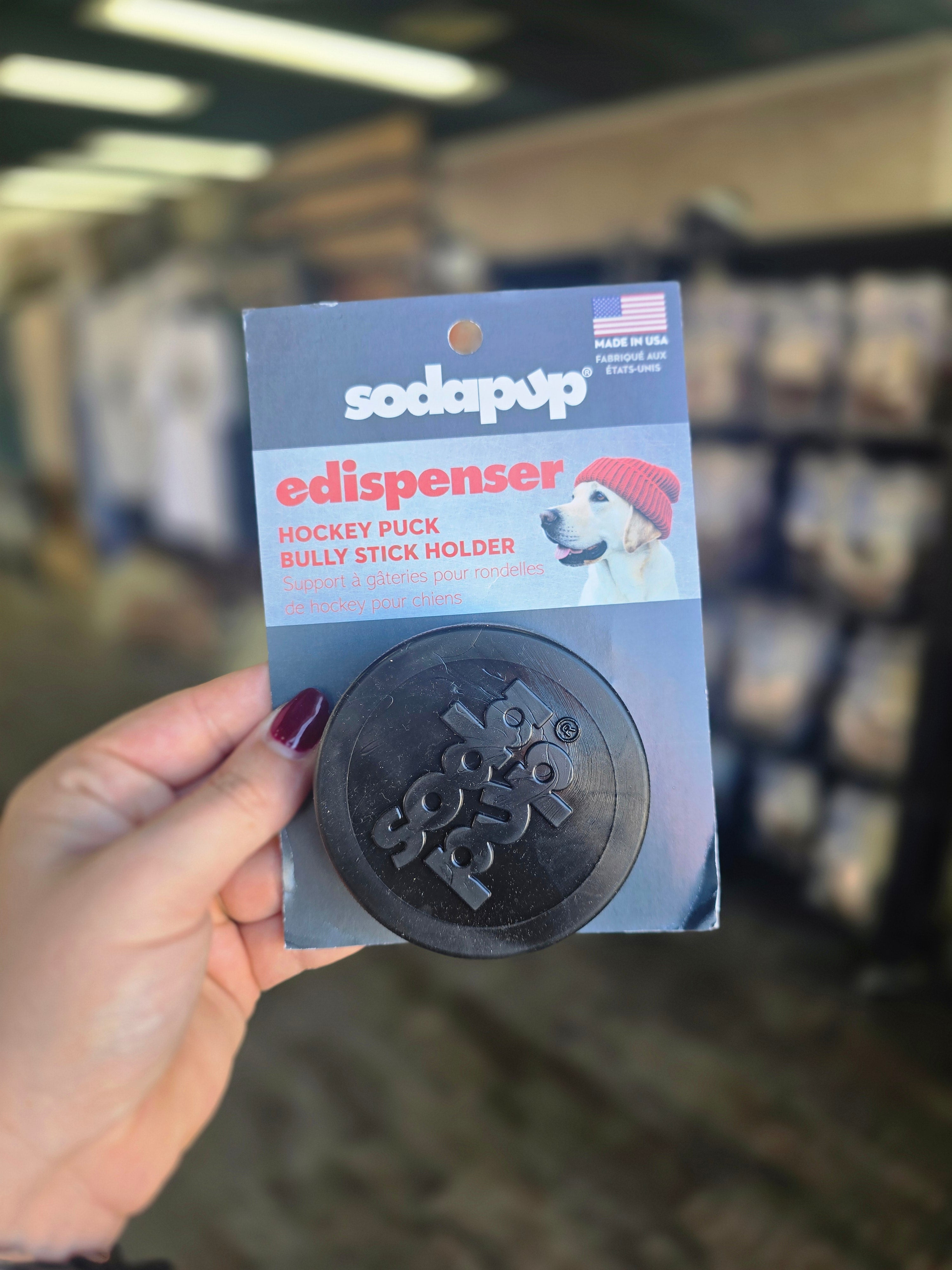 Hockey Puck Treat Dispenser