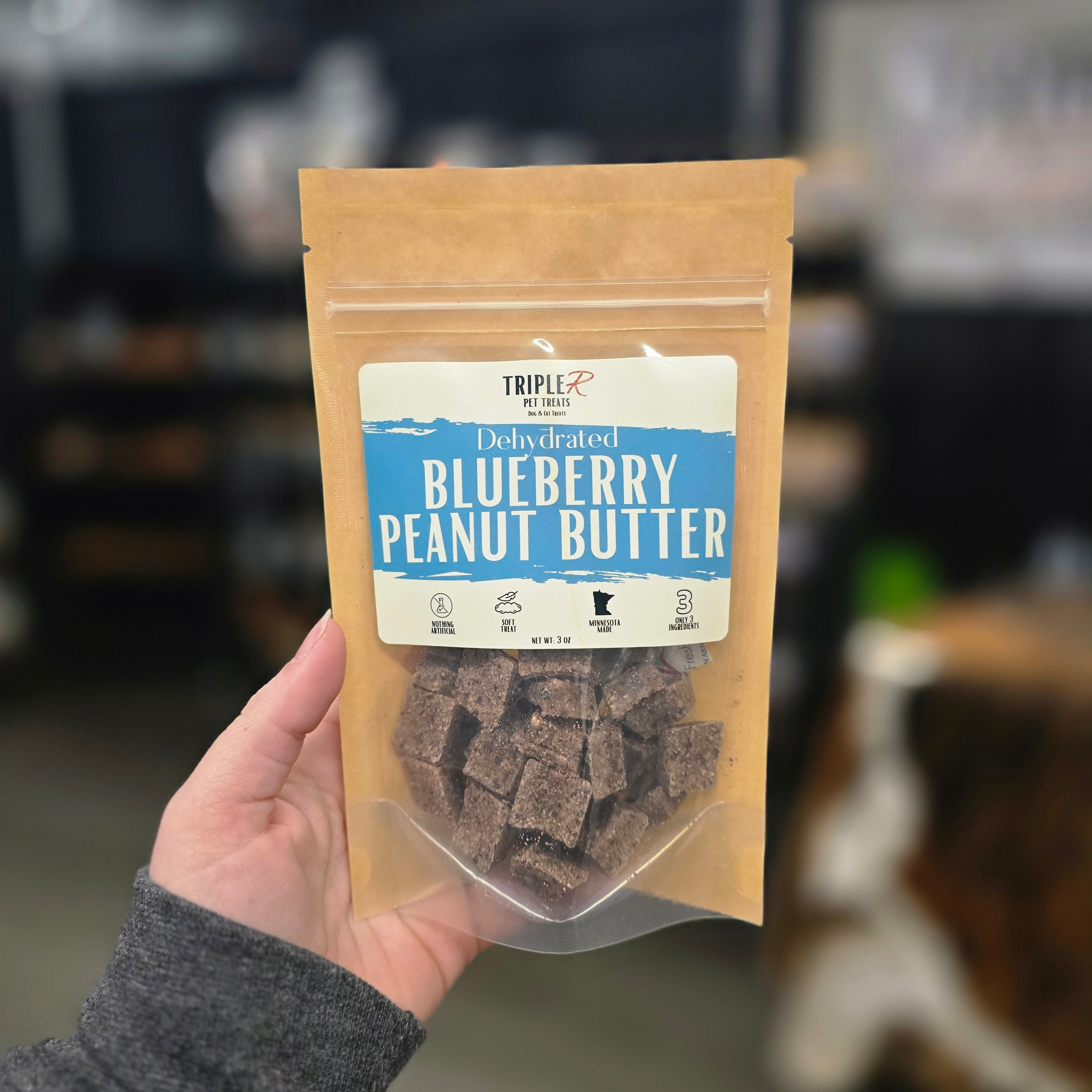 Peanut Butter + Blueberry, Dehydrated