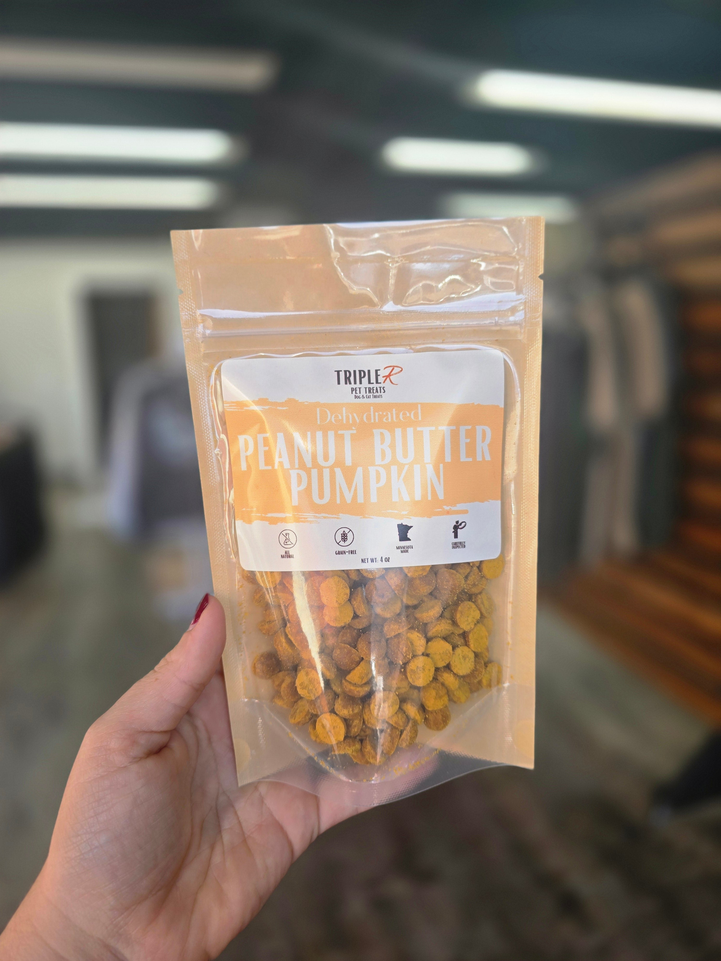 Peanut Butter + Pumpkin Dots