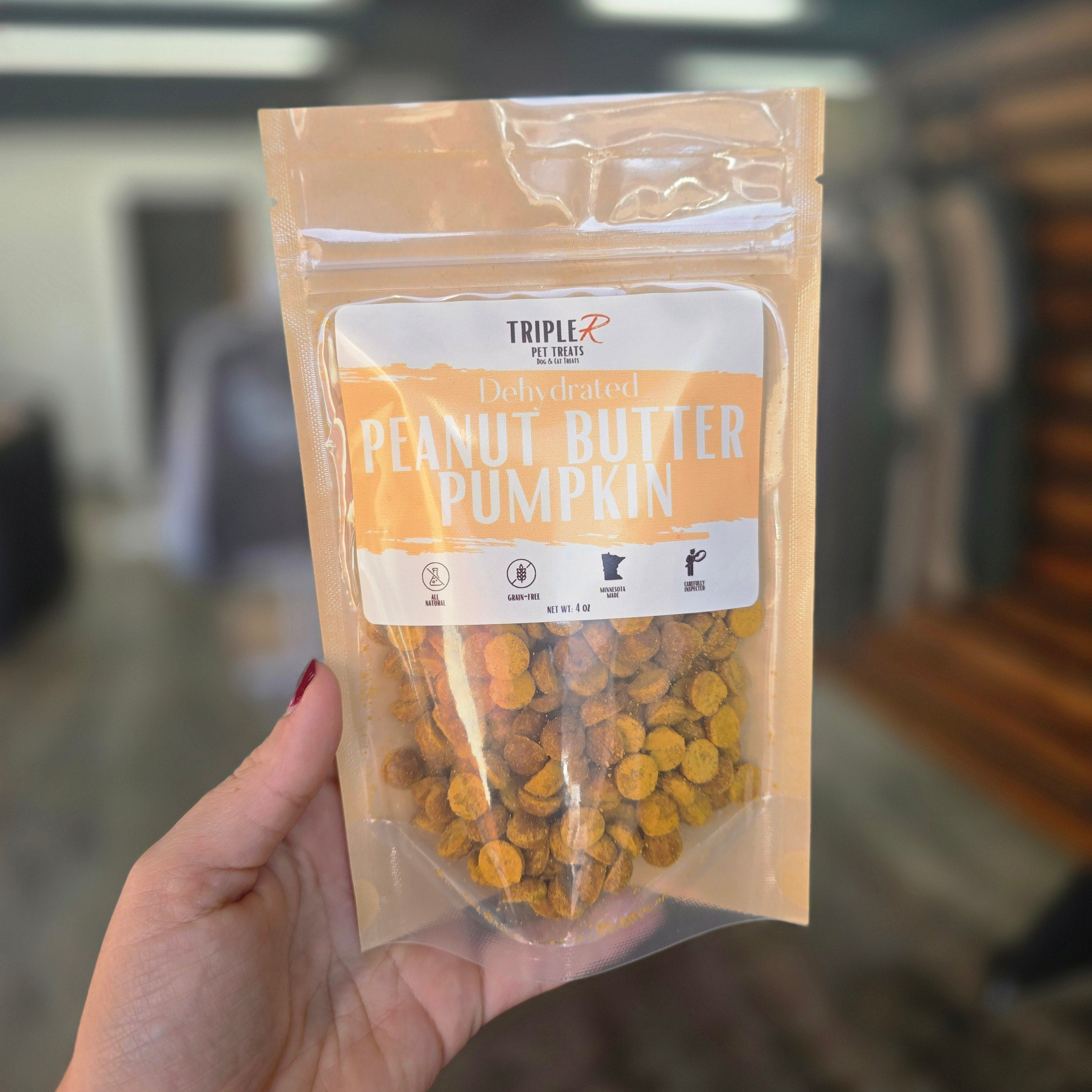 Peanut Butter + Pumpkin Dots